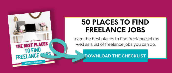 email opt-in for 50 places to find freelance jobs