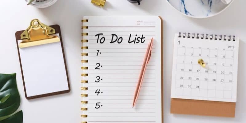 how to plan your week to be productive with a to-do list