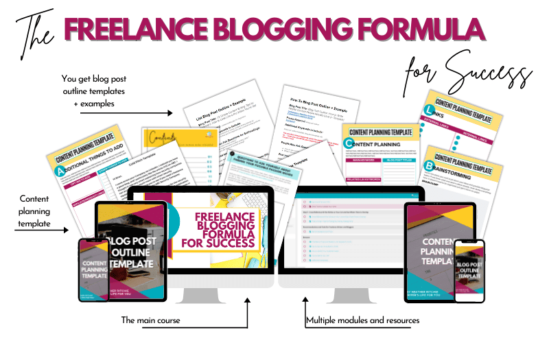 Freelance Blogging Formula for Success course