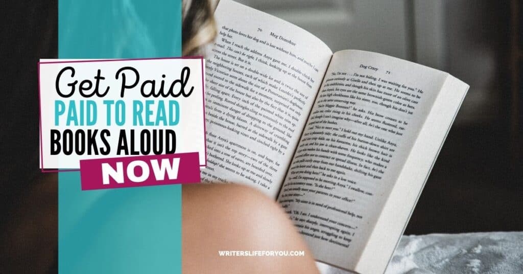 Get Paid to Read Books Aloud Woam reading a paperback book