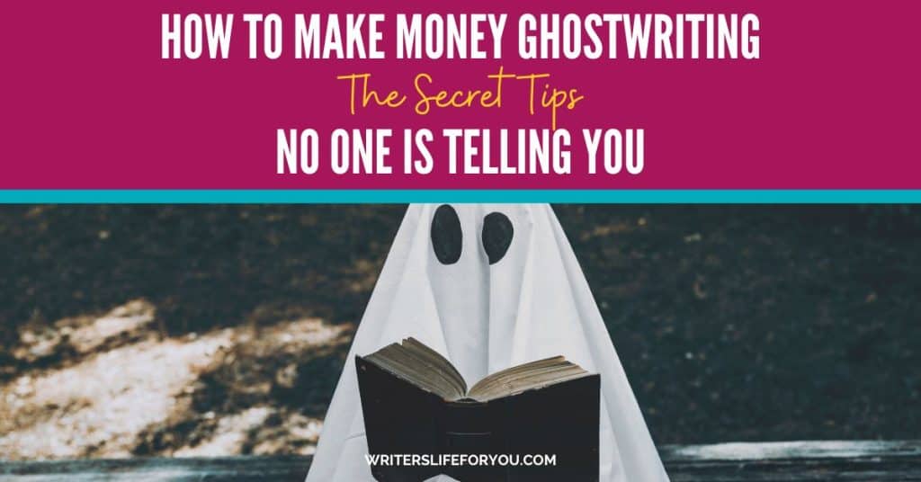 ghost reading a book on how to make money ghostwriting to learn secret tips