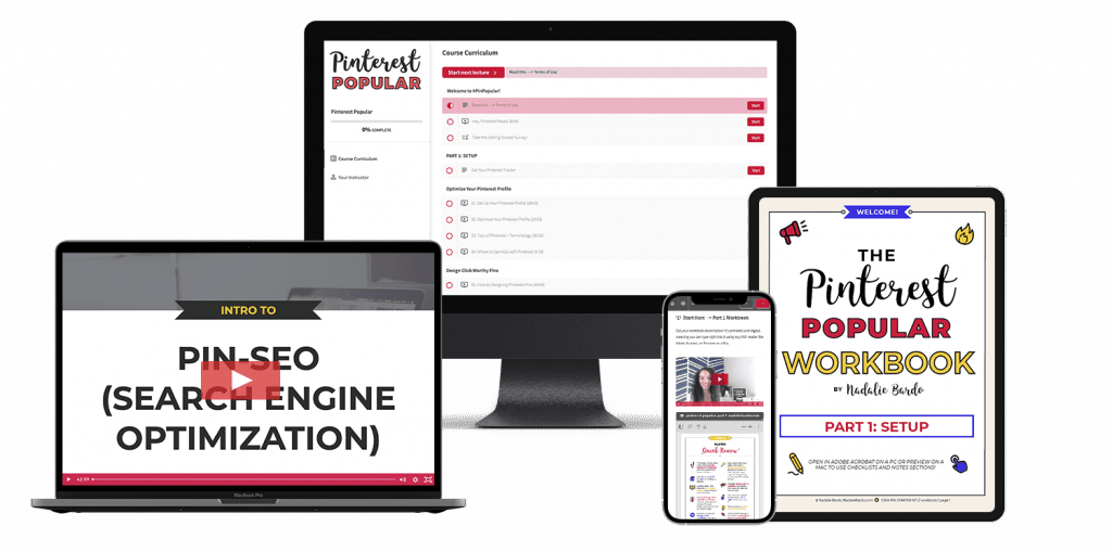 pinterest popular course mockup