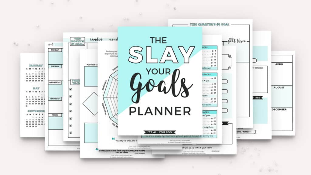 how to plan your week to be productive slay your goals planner