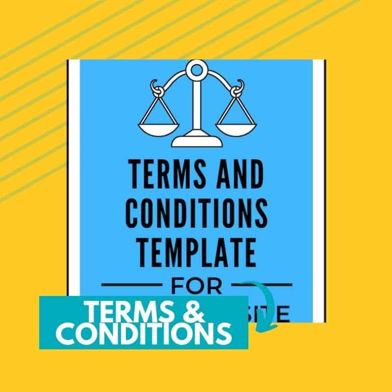 terms and conditions template