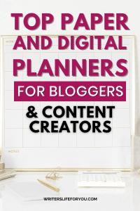 Best planners for bloggers and content creators.