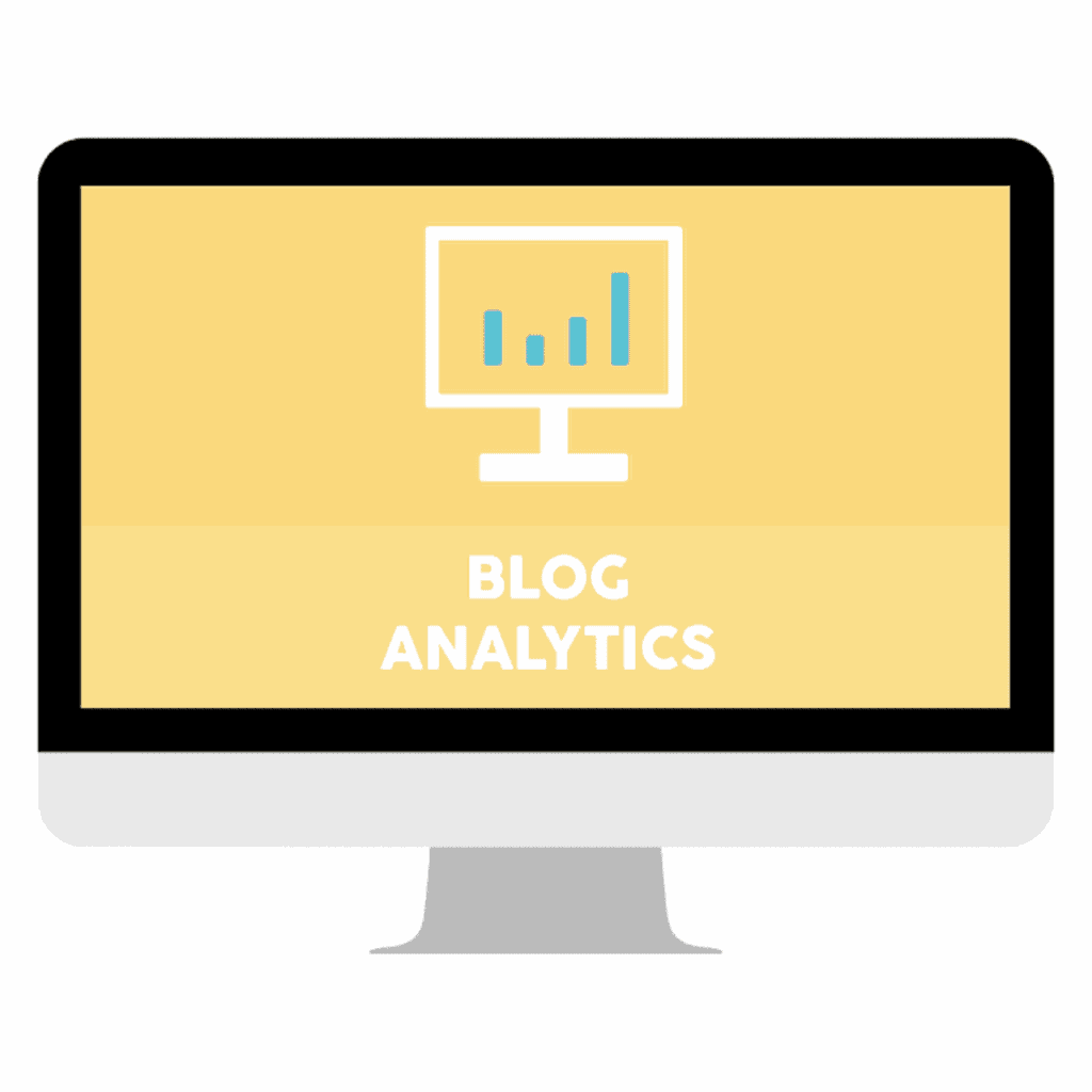 blog analytics mockup