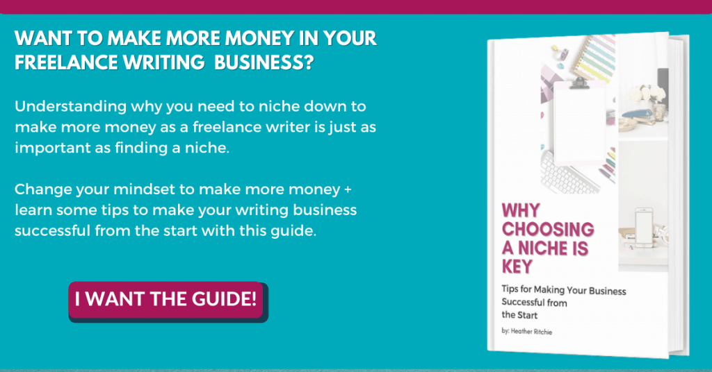 why choosing a niche is key - teal background with picture of white book