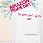 white journal and desk accessories to jot down prime day deals