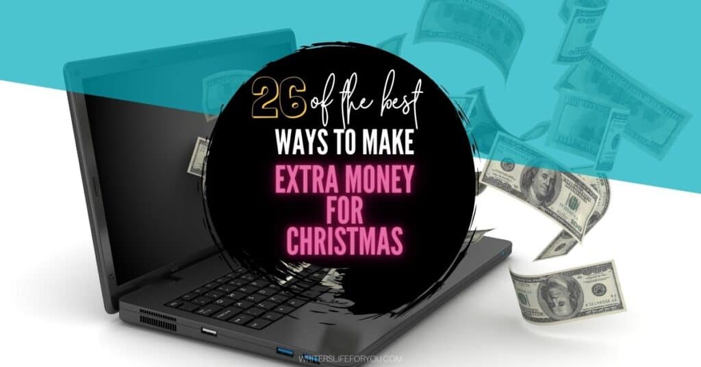 make extra money for Christmas black laptop with money