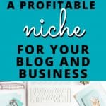 freelancing for beginners pink white black text on blue background