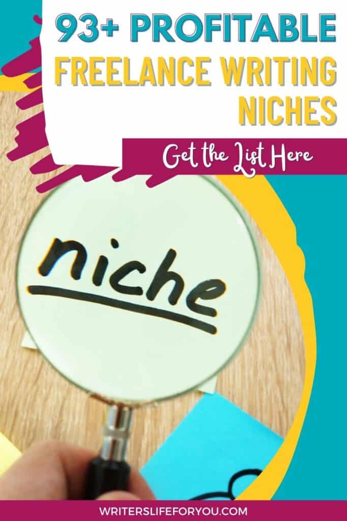 best freelance writing niches magnifying glass highlighting the word niche