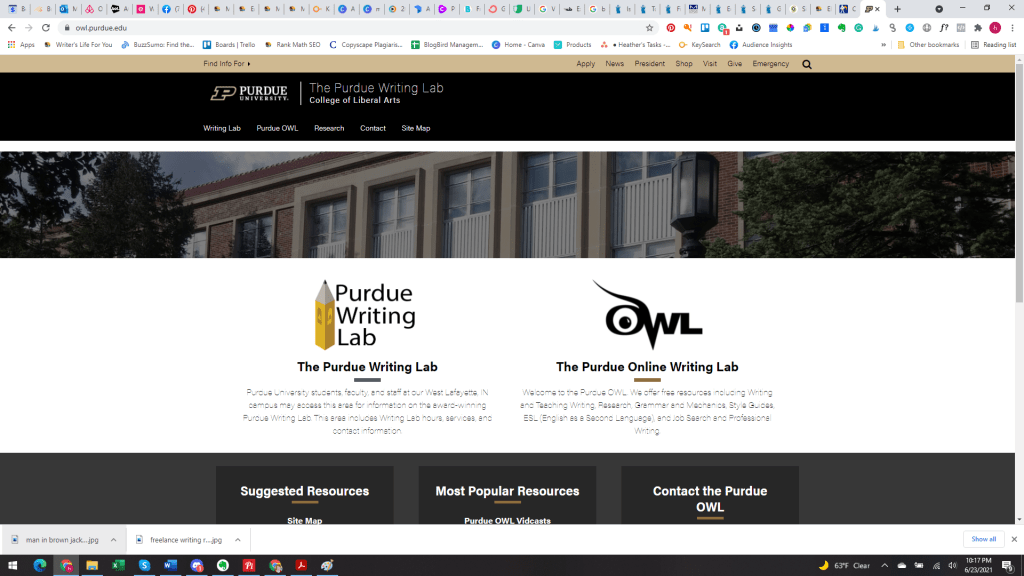 Purdue Owl Writing Lab Home Page