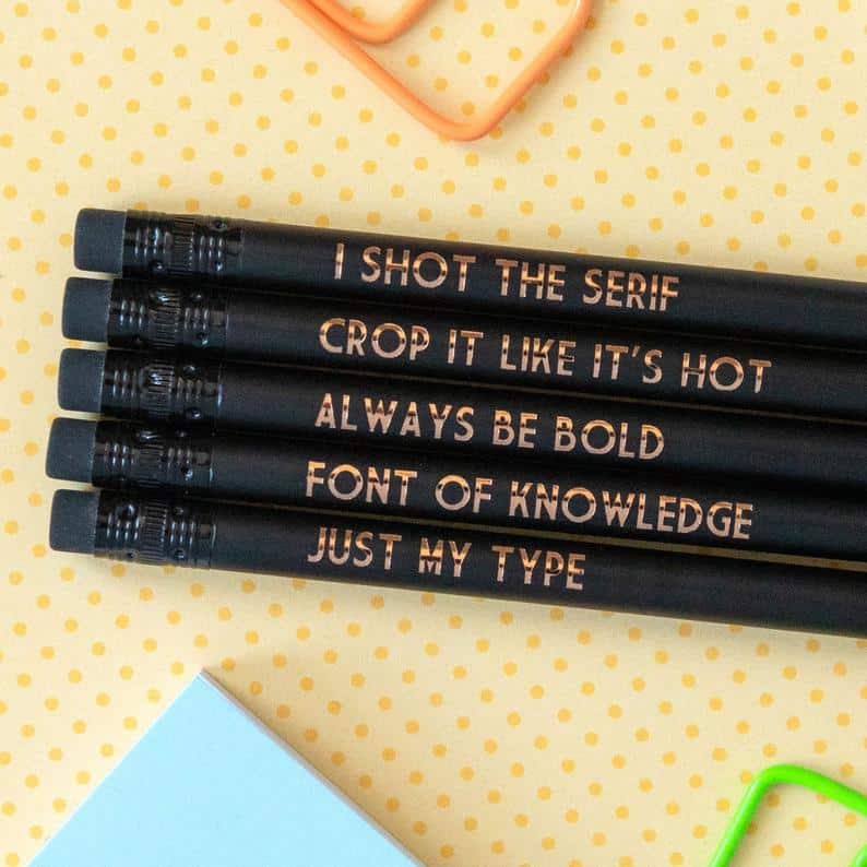 graphic design pencils Bettie Confetti