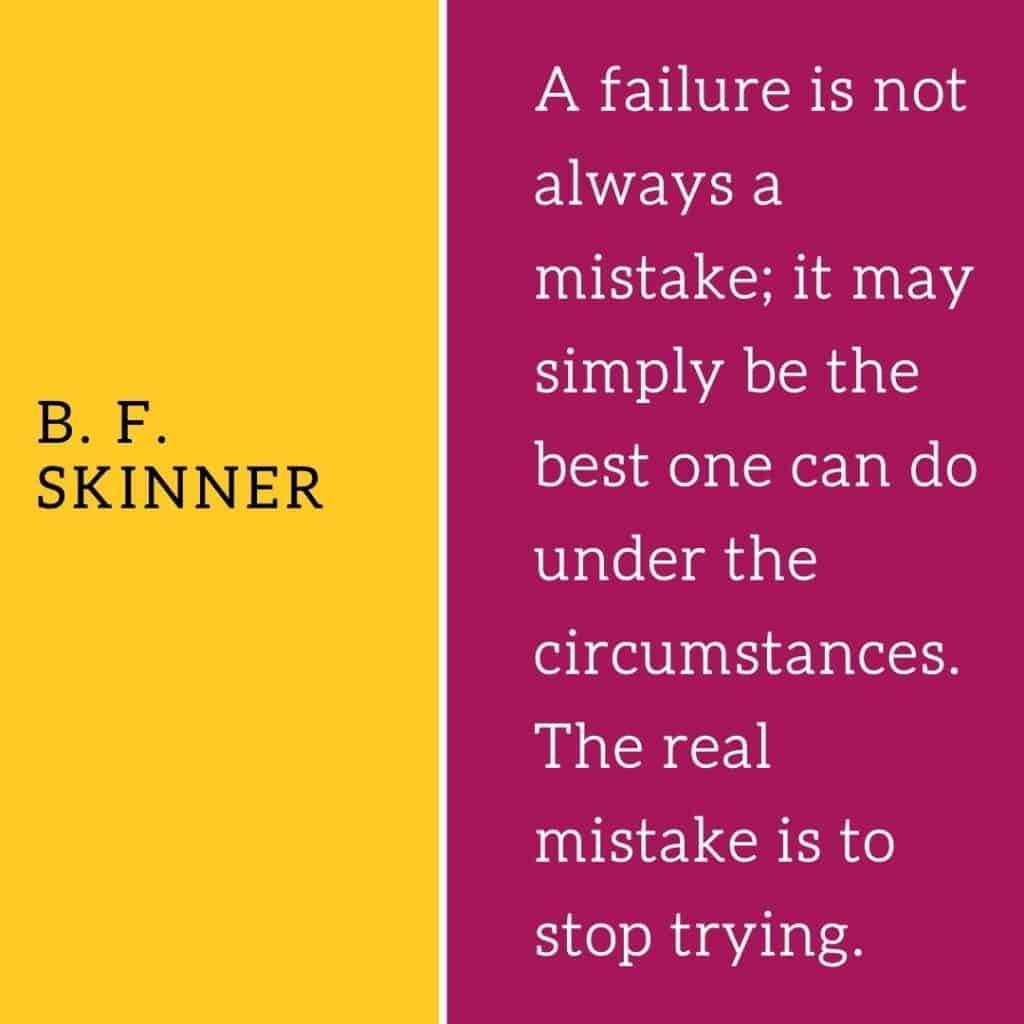 how to deal with failure bf skinner