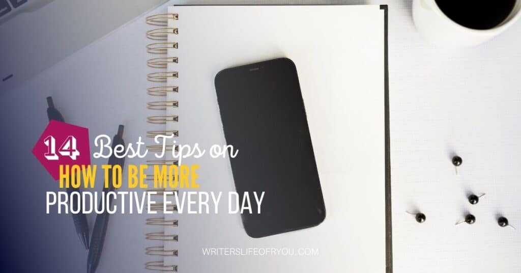 how to plan your week to be productive notebook, pens, and smart phone