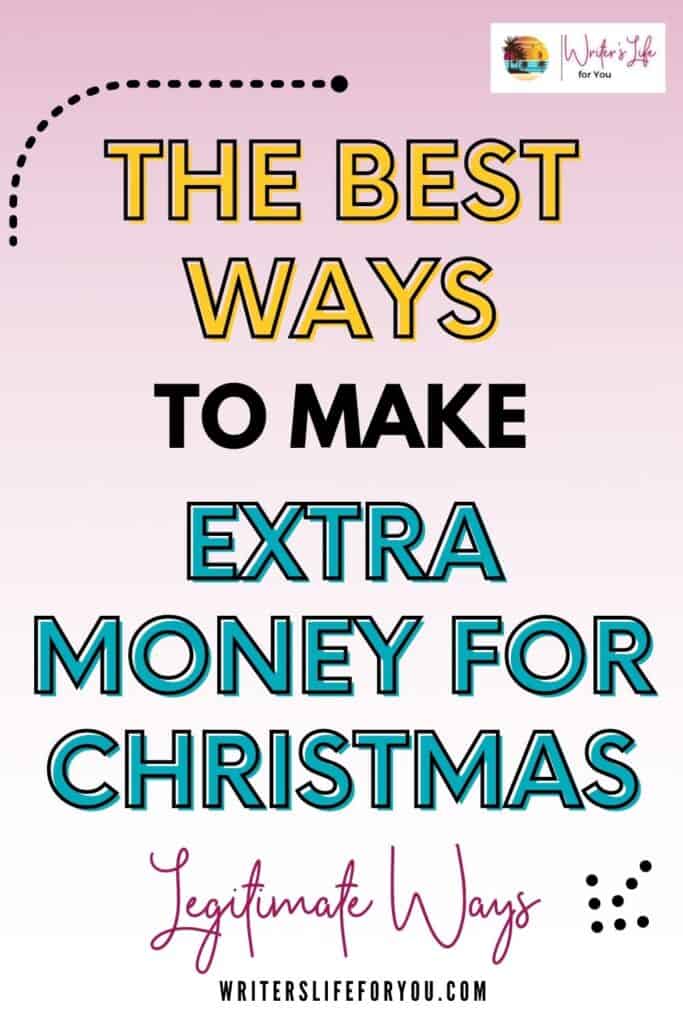 the best ways to make extra money for christmas pink background