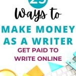 ways to get paid to write