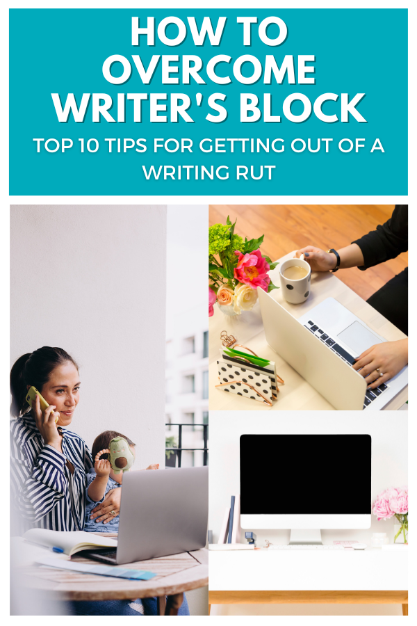 women writing on computers trying to get out of their writing rut